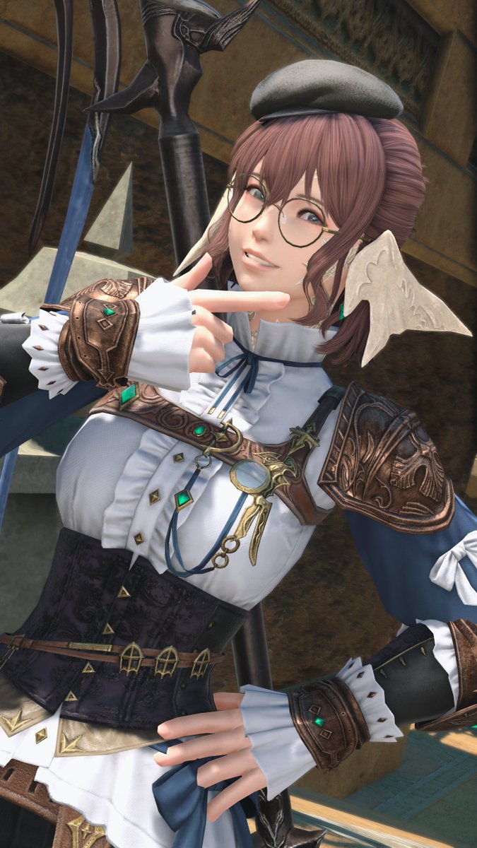 Smuggiess's tweet photo. I'm feeling a bit better than before, but the nausea and headaches seem to come in waves. So I'm trying to cure myself by looking at my cute FFXIV baby 🤍 https://t.co/STfe5Ho3ek