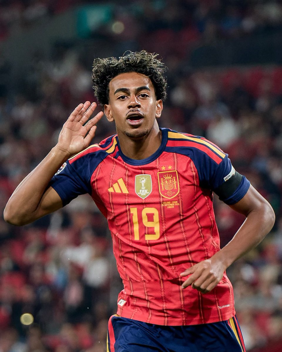 KINGTITO06's tweet photo. 🔥 🌠 Lamine Yamal has now produced 19 G/A in his last 9 games

vs Vallecano: ⚽️⚽️
vs Valencia: ⚽️⚽️
vs Feyenoord: ⚽️⚽️🅰️
vs Levante: ⚽️⚽️
vs Racing: 🅰️🅰️⚽️
vs Sevilla: 🅰️🅰️
vs England: ⚽️
vs Croatia: ⚽️⚽️🅰️
vs Czech Republic: ⚽️

#uefanationsleague #barcelona https://t.co/vL704CujTM