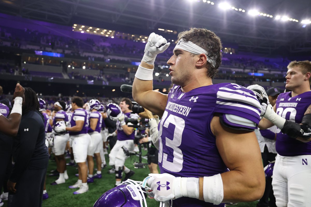 CharlieSpungin's tweet photo. Northwestern LB Braydon Brus versus Penn State:
• 9 tackles
• 1 INT
• 1 sack
• 1 PBU

Brus is just the third Big Ten player in the last decade to post these numbers in a conference game and the first to do so since 2020.

Brus also helped limit PSU to 48 rushing yards. https://t.co/ZB4qOKETGL