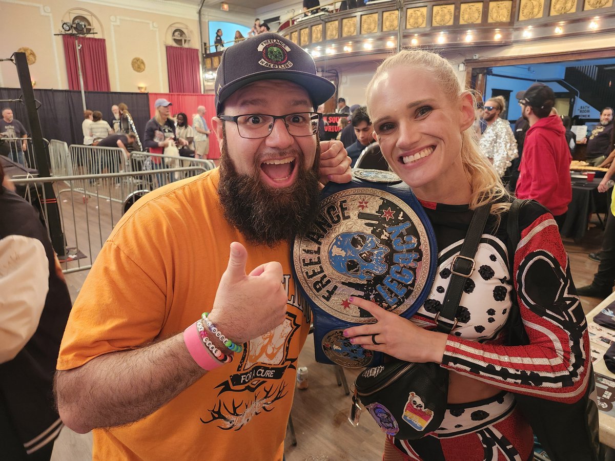 MickSanchez64's tweet photo. Big congrats to @Shazza_McKenzie on winning the @FreelanceWres Legacy Championship!!! π₯³ π
#FWWelcome https://t.co/JtkozYCGlg