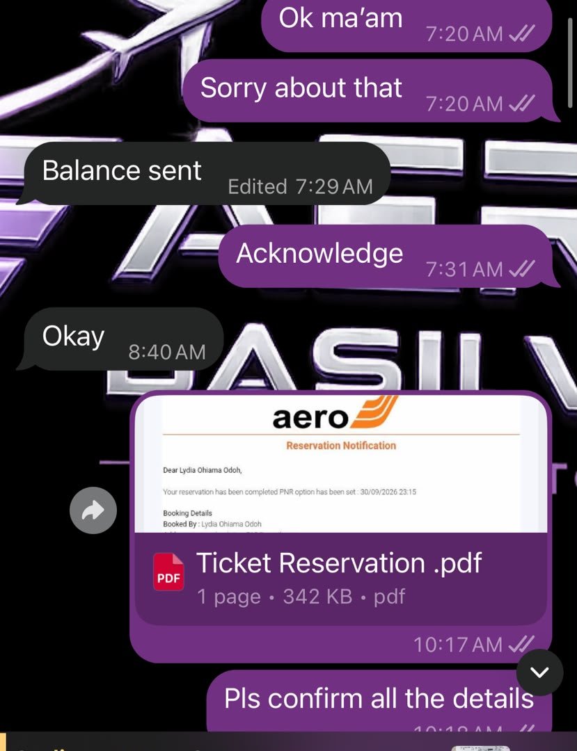 Emmyteelogistic's tweet photo. ✈️ ANOTHER FLIGHT BOOKING SUCCESSFULLY CONFIRMED!
From payment to reservation and ticket issuance, Emmytee Logistics keeps your travel plans smooth, seamless, and stress-free. Wherever you’re headed, we’re ready to make the journey easier. 📲 08100744153 #cargo #logistics #ogun https://t.co/u3SwrLbFQ0