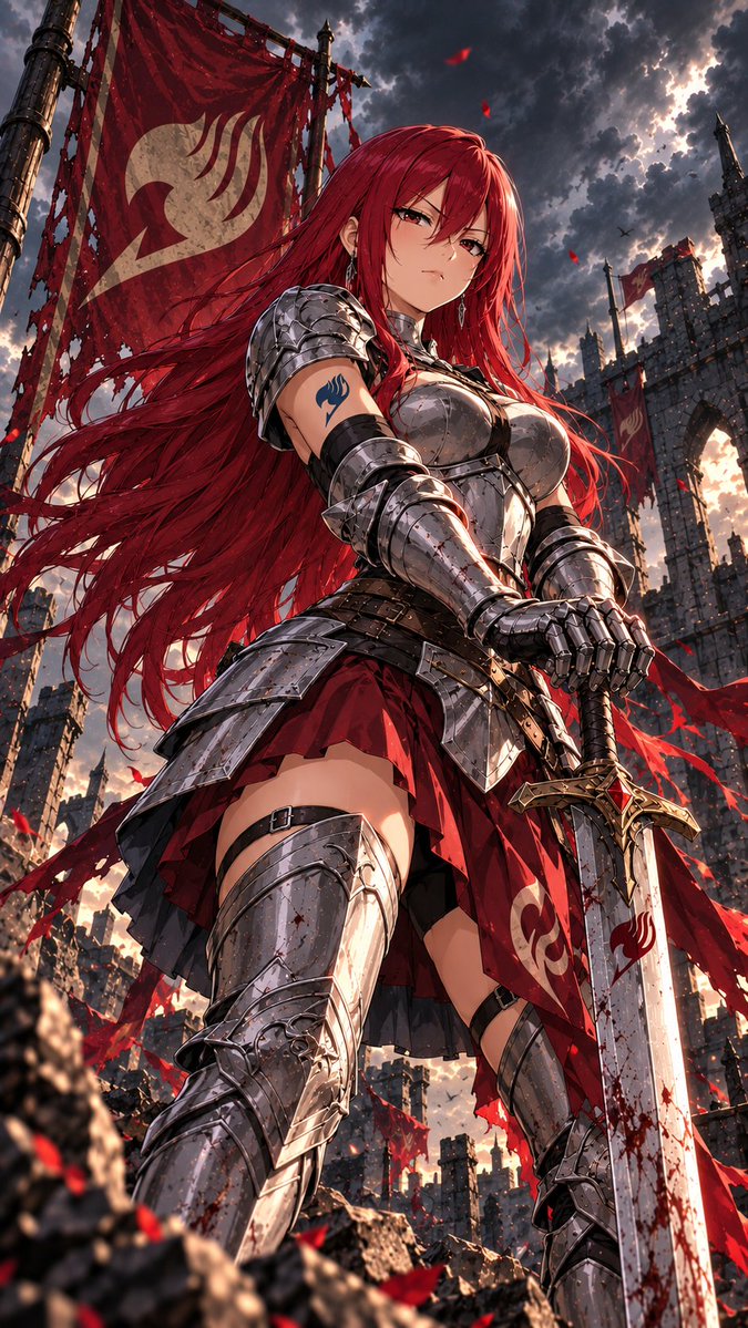 4kwallpaperecap's tweet photo. Erza Scarlet https://t.co/5J8rPSYvtM
