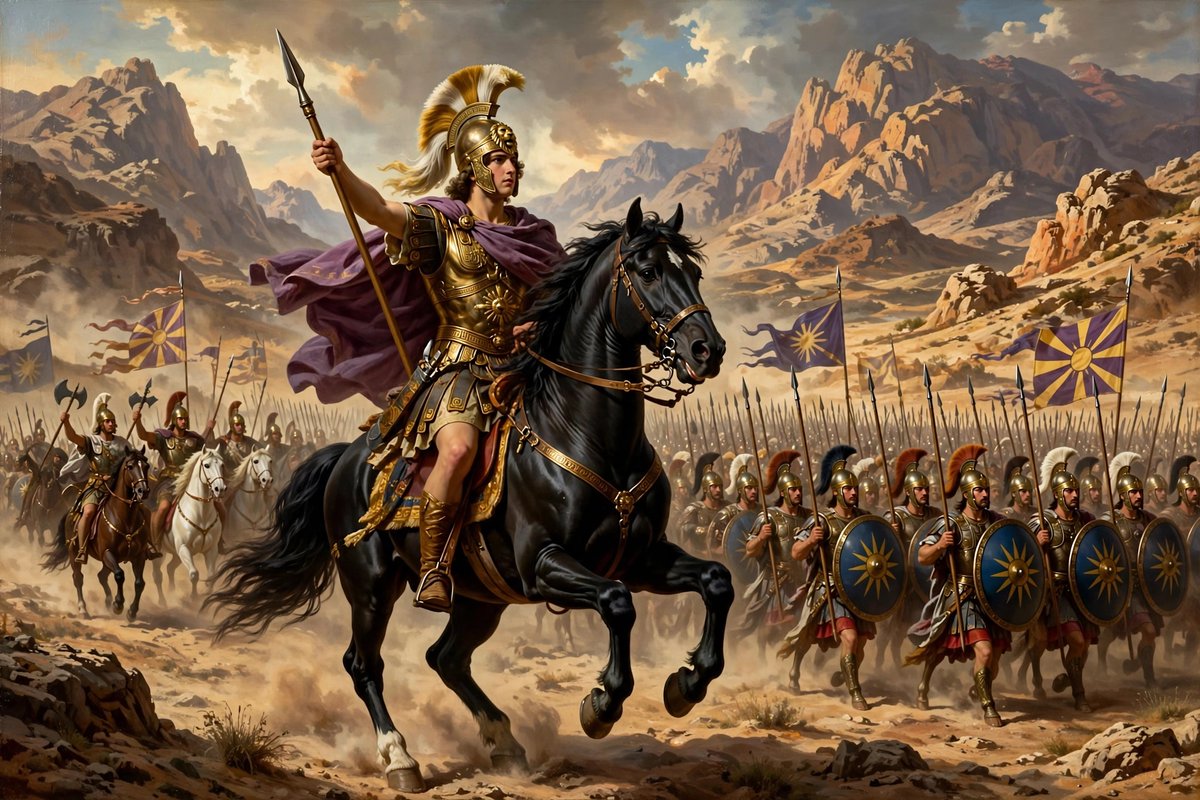 HistoryDailyyy's tweet photo. "Their king offered me half his kingdom to stop. I had come for the whole thing".  

*- Alexander the Great