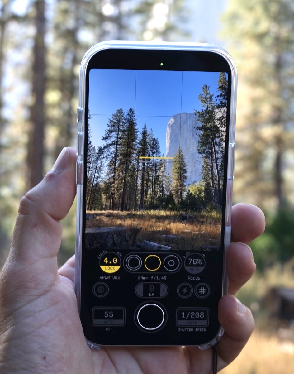 heliographe_'s tweet photo. Just released Bayer Cam 2.1! Lots of new things in this update.

- Variable aperture support for iPhone 18 Pro. Like ISO &amp; Shutter Speed, you can leave the control on auto, or lock it to a specific value - other controls adjust as needed. Start chasing those sun stars! https://t.co/ZwzUu42uMB