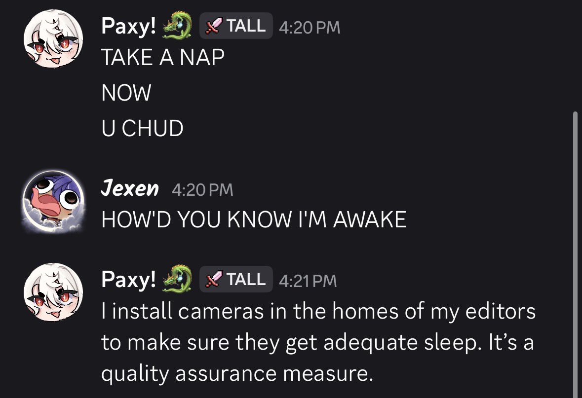 PaxyPop's tweet photo. love my editors ❤️ https://t.co/U134KyNU0I
