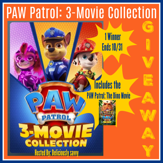 DeliciouslySavv's tweet photo. 🚨🐾 GIVEAWAY ALERT! 🐾🚨

PAW Patrol fans, this one is for YOU! 🐶🎬💙 Enter to WIN a PAW Patrol: 3-Movie Collection Digital Code — including PAW Patrol: The Dino Movie! 🦖🐾🍿

Perfect for a family movie night! 👨‍👩‍👧‍👦❤️

🎉 ENTER HERE ➡️ https://t.co/ba6SbLuZl7

⏰ Ends 10/31!
#PAWPatrolMovie #PAWPatrol #Giveaway #FamilyFun #MovieNight
