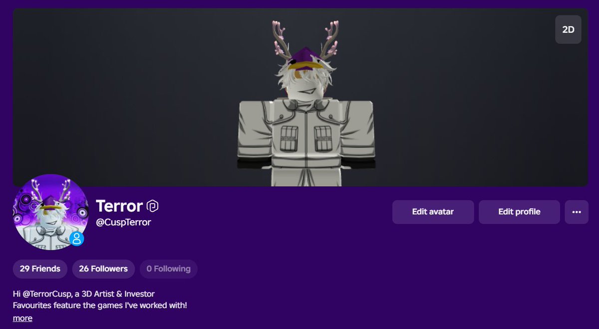 TerrorCusp's tweet photo. 43 days later, I'm finally unbanned.

Thank you everyone for the support, and thank you @Roblox for resolving the issue! https://t.co/Mvzjjgzoc7