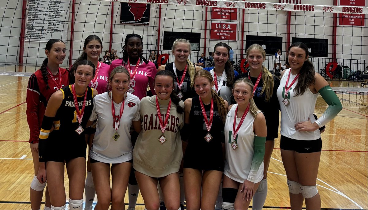 EurekaVBall's tweet photo. Congrats to Ellie Payne & Chloe Williams for being named to the All Tournament team at the Pekin Tournament! #hornetpride https://t.co/o1wtYuHWZ0