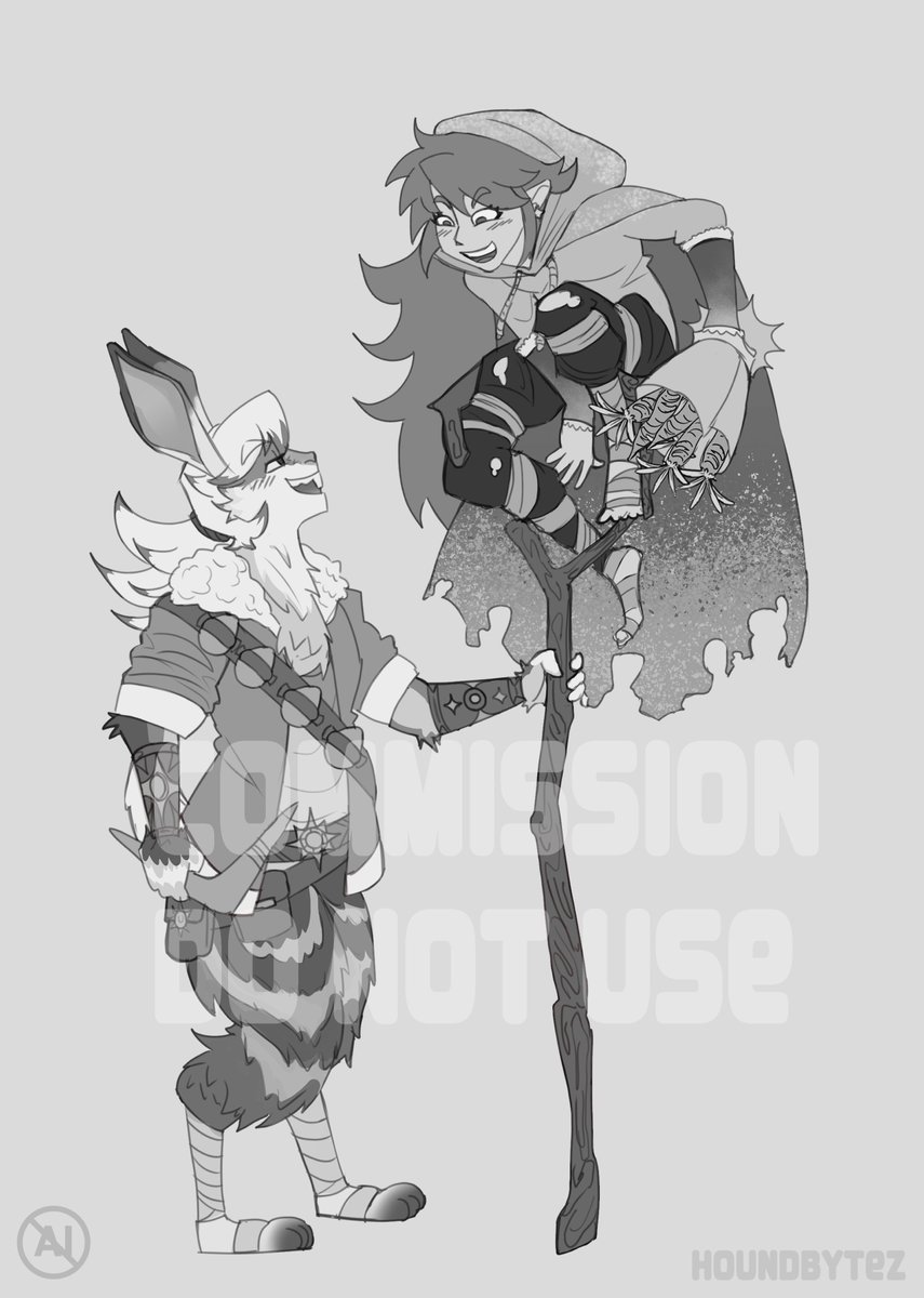 houndbytez's tweet photo. commission for @kreslikss and @c0colulu !!! #commsopen https://t.co/JVzeSetno4