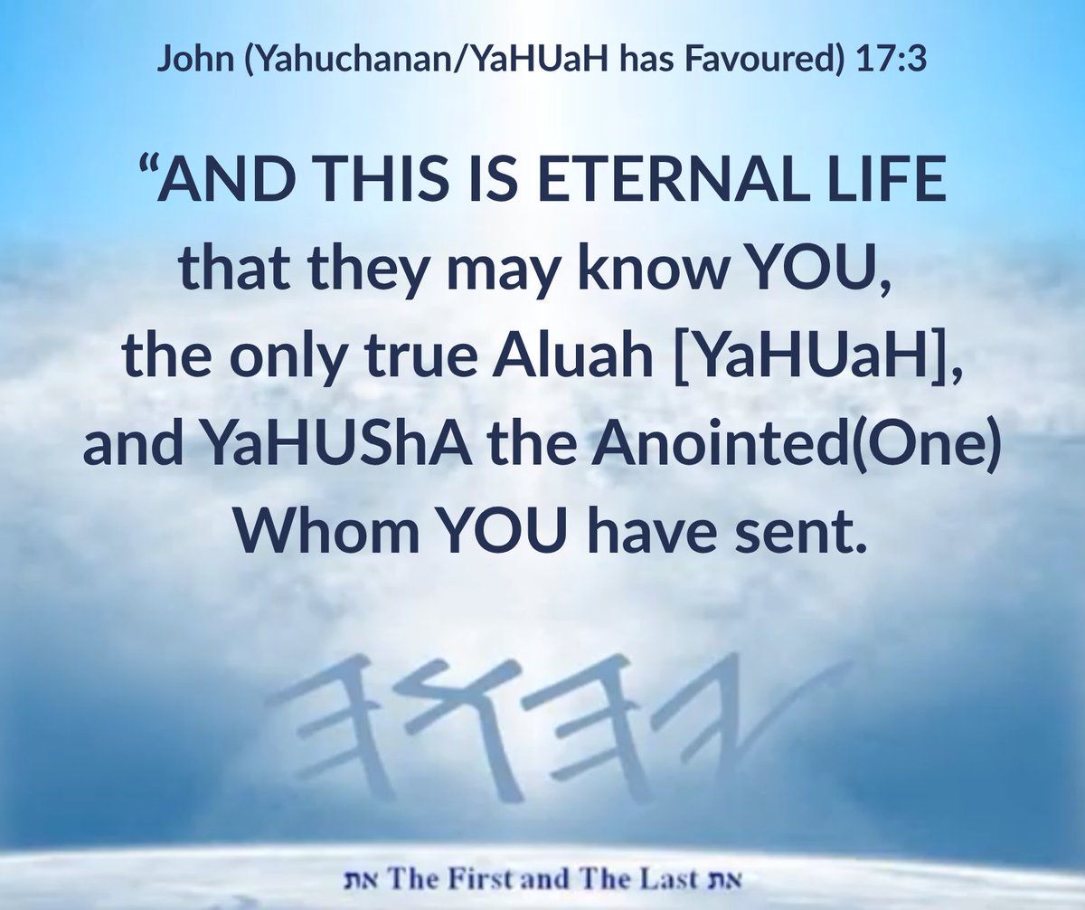 ThundersSeven's tweet photo. @SimonFoxWriter Please look up the name #Jesus for yourself Greek word #Iesous Strong's G2424 The entry will clearly state from the #original Hebrew #YaHUShA which is the proper masc. noun meaning #YaHUaH (is) #Saviour That is the Heavenly Father's Name forever & ever
Next up a #StrongDelusion https://t.co/6Eaec6zxtH