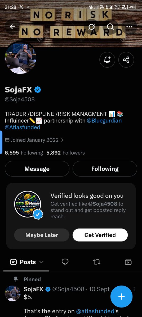 Newmoney010's tweet photo. @Soja4508 @OrionFunded @OrionAffiliates @Orionfundedcom All is done ✅ https://t.co/omD151Z3l6