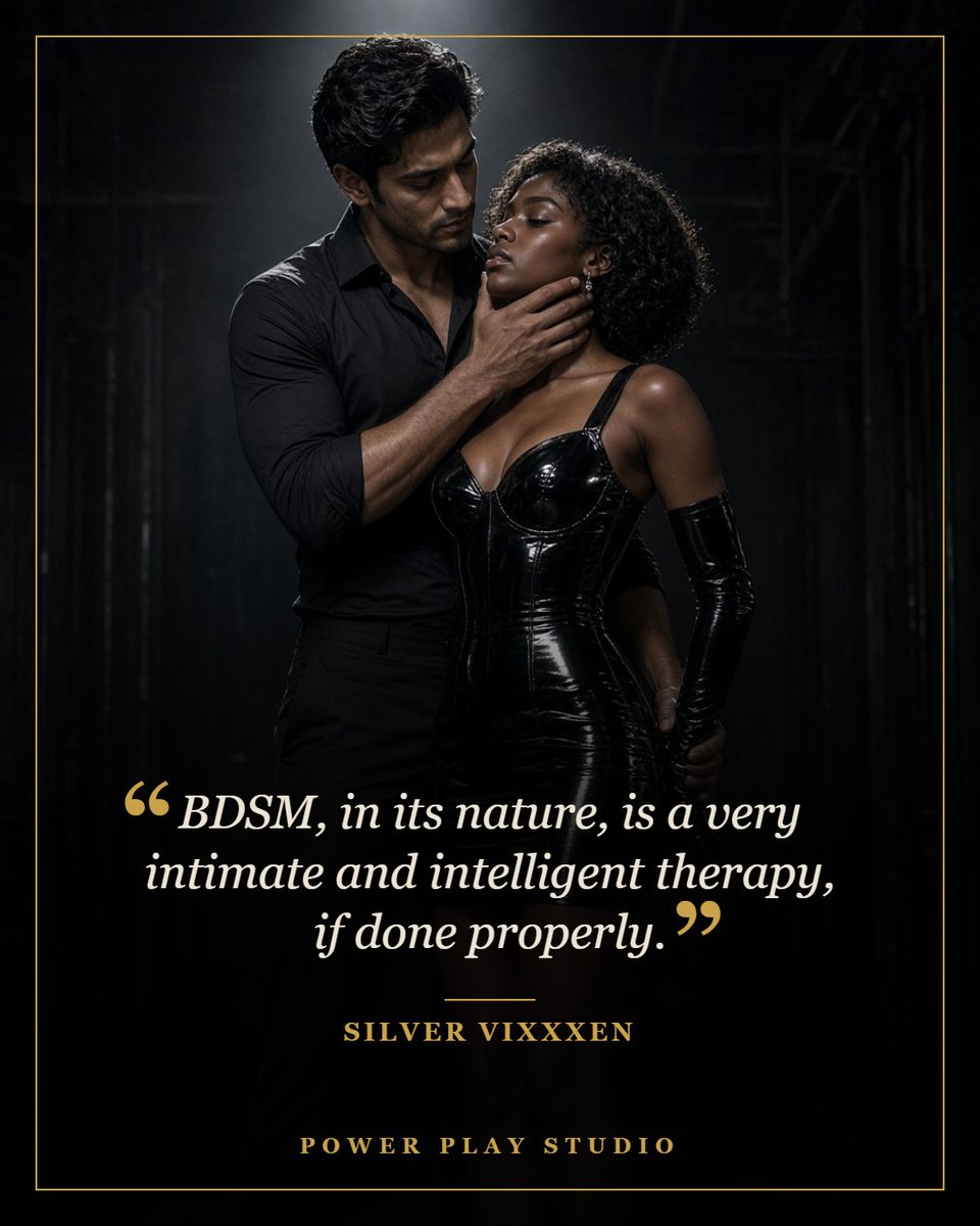 SirMaster1159's tweet photo. "BDSM, in its nature, is a very intimate and intelligent therapy, if done properly." - Silver Vixxxen
https://t.co/vIX7UF7idZ https://t.co/QGd2apv41w