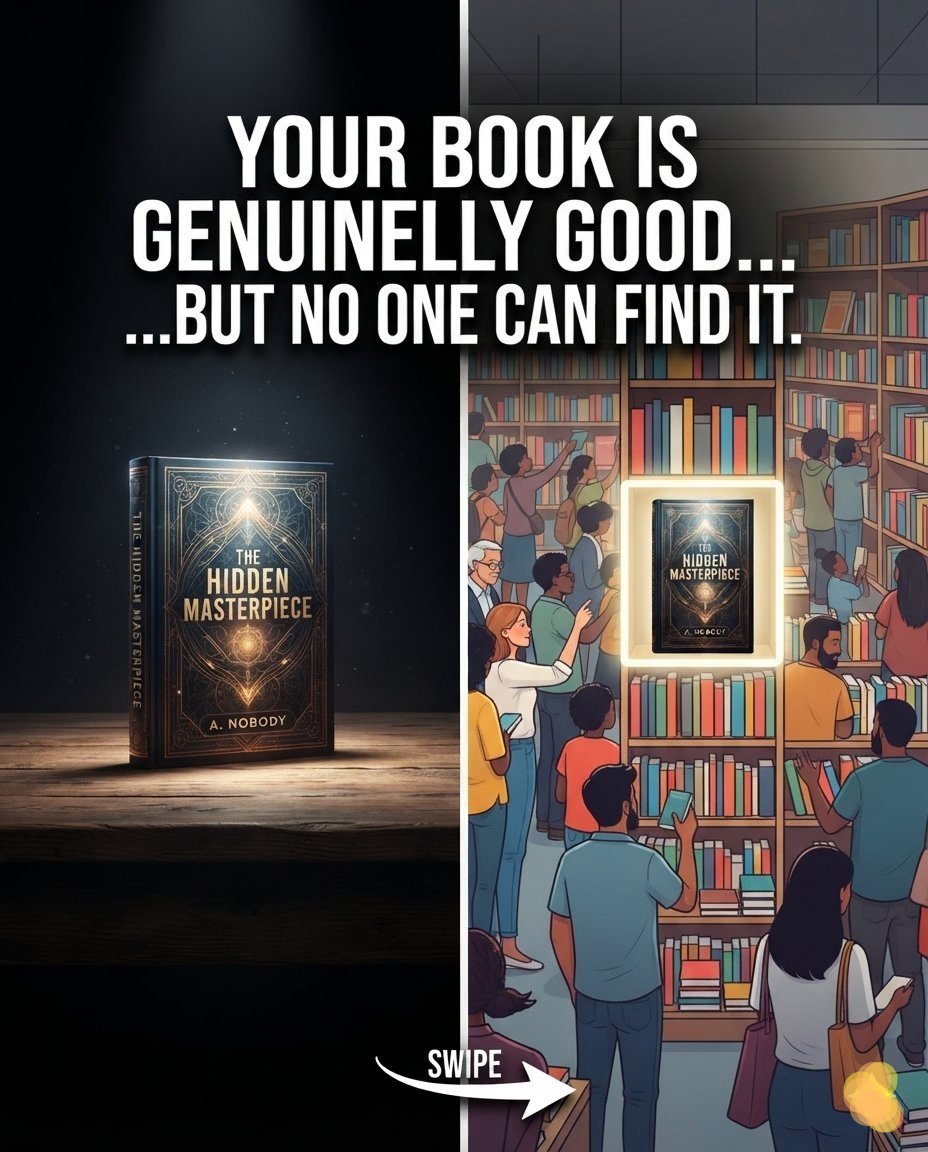 abdulbasitsube's tweet photo. Your book can be genuinely good and still go unnoticed.
Writing is only half the battle. Positioning matters too.
Ask:“Can my ideal reader recognize that this book is for them?”
Fix the positioning. Clarify the message. Reach the right readers.
Drop your genre below.
#IndieAuthor https://t.co/hUldan8gYn