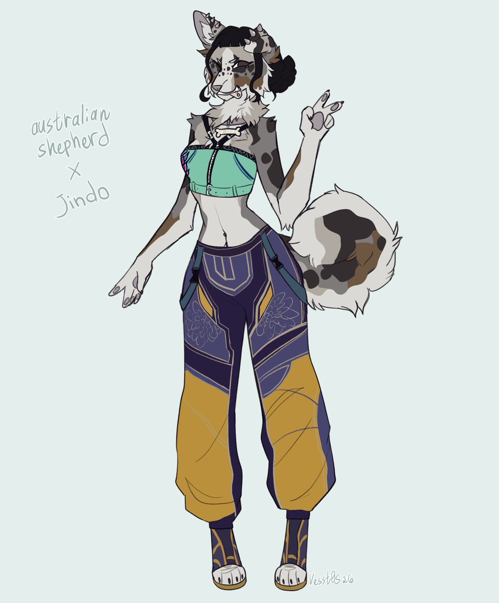 Zoeyschewtoy's tweet photo. Okay so I've made some #zoerumi furry designs for me and my lovelyyyy gf, hoping to draw them soon because I really love them <33 

#kpdh https://t.co/JFAgkyS0Zd
