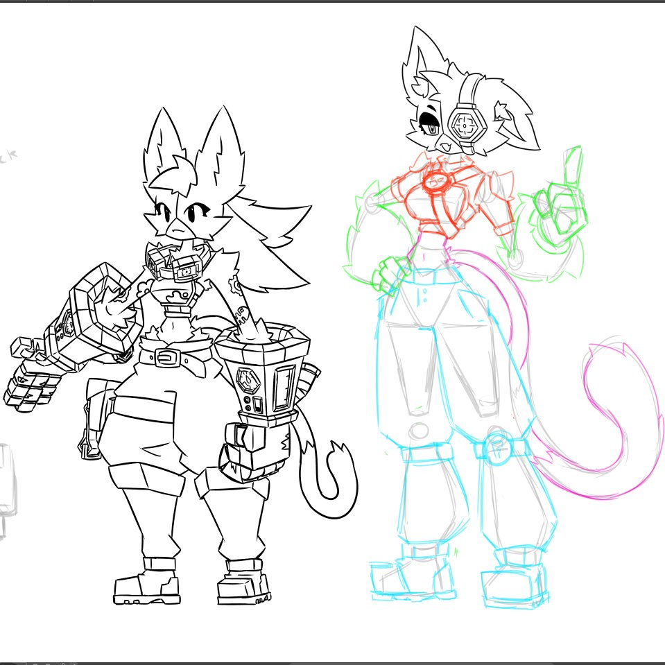 Nix_Mojo's tweet photo. Finally Finished the lineart on Cate and did a redo on Meowskulls pose and clothes
#Fortniteart #art #WIP https://t.co/yP7O3QgkSI