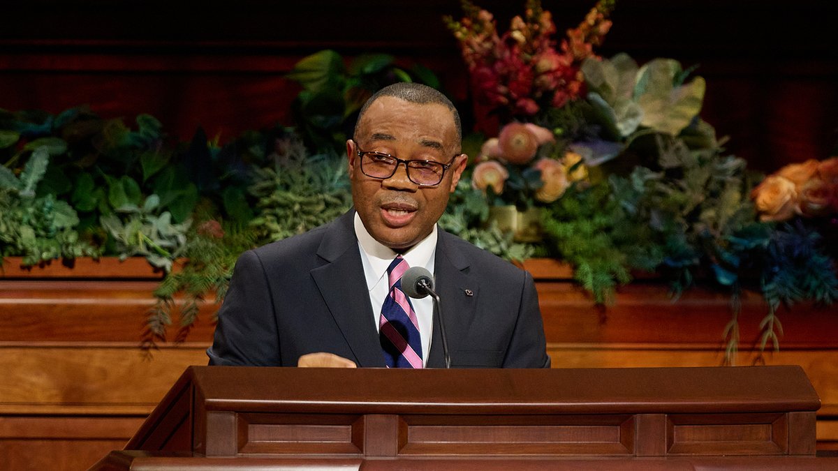 Ch_JesusChrist's tweet photo. "As we build our spiritual immunity, we develop the strength and courage to withstand the challenges of life."   

—Elder Christian C. Chigbundu   
#GeneralConference 

https://t.co/rt0ElulkjO https://t.co/Zb6dg2lgji