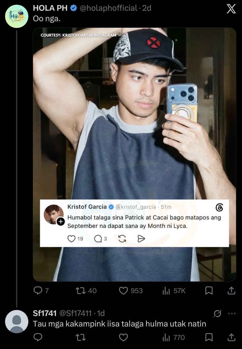 soflybish's tweet photo. @Sf17411 @thefrancomiguel delusional sino? ako or baka ikaw? “tayong mga kakampink iisa ang hulma?” and ladies and gentlemen this is what i call delusional. whatever trauma u had, unpack it, seek help, schedule a psych assessment. you BADLY need it. 😉 https://t.co/gEv4rvYcZ7