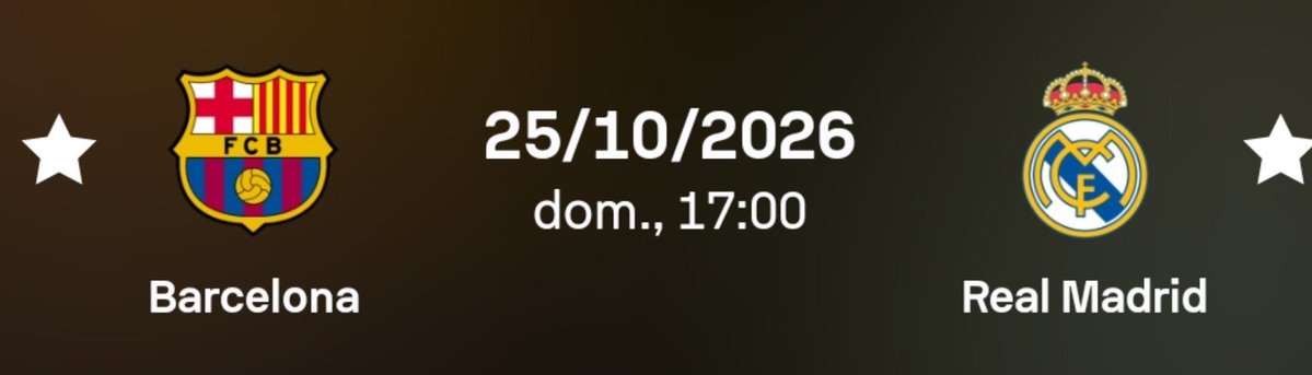 LaLigaBR's tweet photo. O segundo turno da eleição de 2026 acontecerá no dia 25 de outubro, mesmo dia do primeiro El Clásico da temporada. https://t.co/DtyF3HDx9W