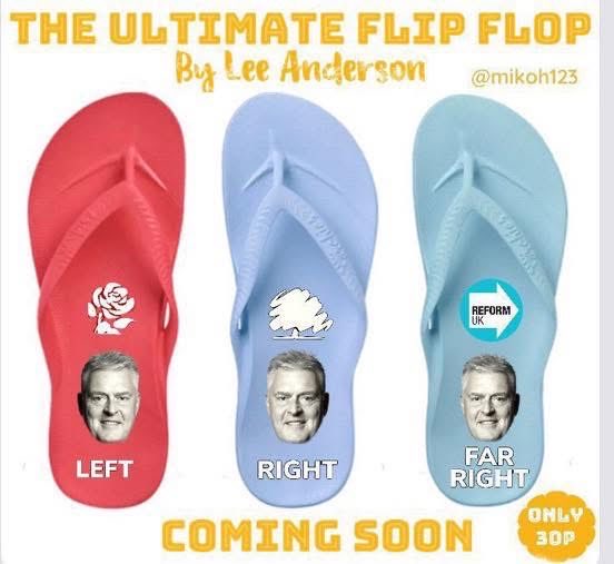 steve30451076's tweet photo. @LeeAndersonMP_ @SuellaBraverman Steady trigger, that’s one of the few parties you haven’t been a member.

  Don’t go burning any bridges just yet, the reform useful idiot position won’t be there forever. https://t.co/DW7EhbbhaR