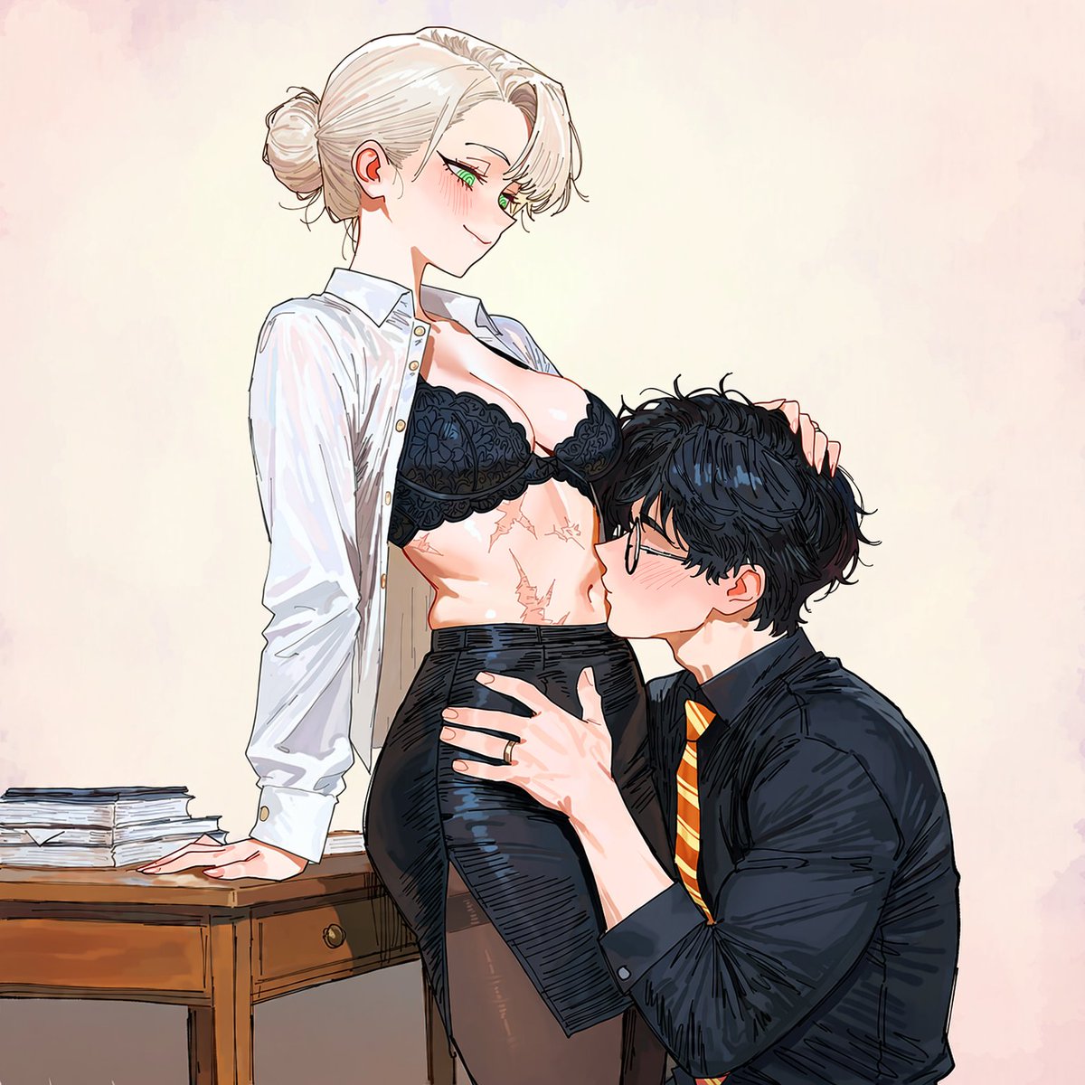 DaniDnkuro's tweet photo. More Draco Malfoid posting

Adults now. 

Even after years of marriage, the Chosen One still apologizes to his wife for the wounds his Sectumsempra left behind. https://t.co/6CqBCWBgcm