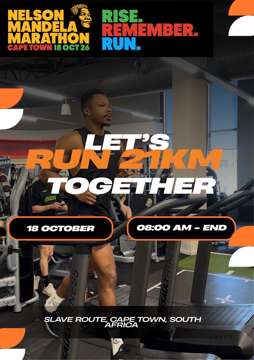 BitFitness21M's tweet photo. 🟠TOMORROW 14 DAYS TO 21K

We’re running 21K. You’re doing 21 minutes. We’re doing it together.

Oct 4–17: 14-day countdown
Oct 18: 🏃 21.1K Race Day
Oct 19–24: 🟠 6-day post-race community challenge

DAY 1: Oct 4

START

BitFitness: Easy run/walk + mobility
Community: 21-minute walk

Don’t try to change your life in one day. Just move for 21 minutes.

Kindly share Proof for weekly sats rewards 💪🧡

Stay tuned for DAY 2, daily updates and thoughts.

Please Like, Repost and tag a partner to journey with. 🙏🧡