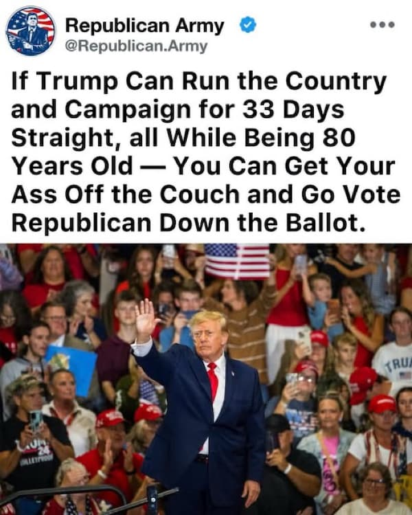Jessies_Too's tweet photo. My apologies for the bad language but the truth
is the truth no matter how it's stated.

No president has worked harder to protect & preserve
YOUR freedom than Donald J Trump. 🇺🇸

The last Democrat president who actually loved
this nation & inspired Americans to ask "what
You can do for your country" instead of vice versa.

 He was John F Kennedy & the Deep State killed
him.  

That's why we can never allow them back in
power.  Vote a straight RED down ballot at your
local polling location & ask reluctant family
members to come along!!!  Vote RED!!! 🇺🇸❤️

⛔️#Socialism  ⛔️#Communism  ⛔️#ShariaLaw