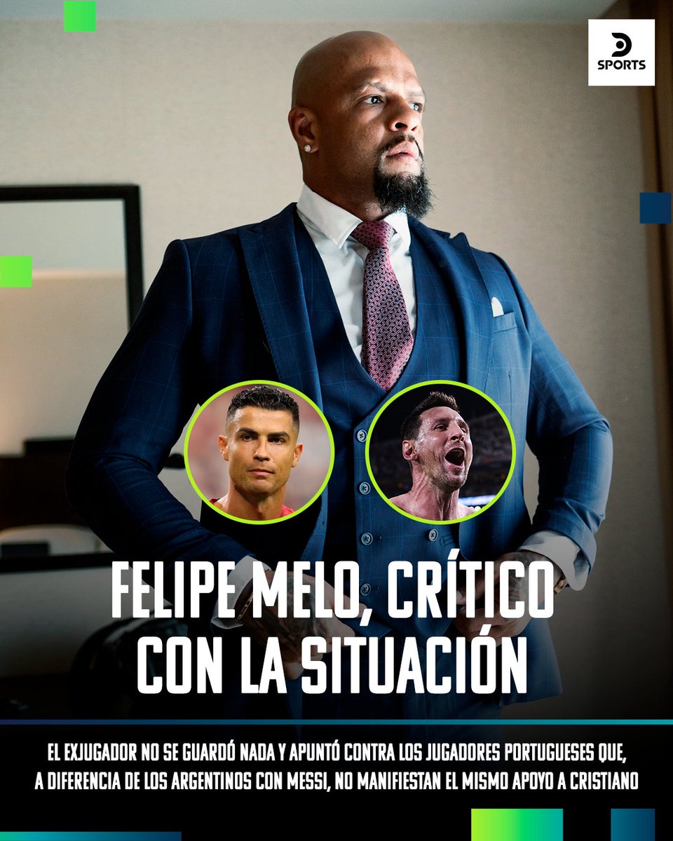 DSports's tweet photo. EL LIKE DE CRISTIANO RONALDO EN MEDIO DE LA POLÉMICA 📲👀🇵🇹

🇧🇷 Felipe Melo mostró su fastidio por la situación que atraviesa el Bicho en la Selección de Portugal y el propio futbolista luso dio "me gusta" a las declaraciones del brasileño en redes. https://t.co/9w87MpPnLh