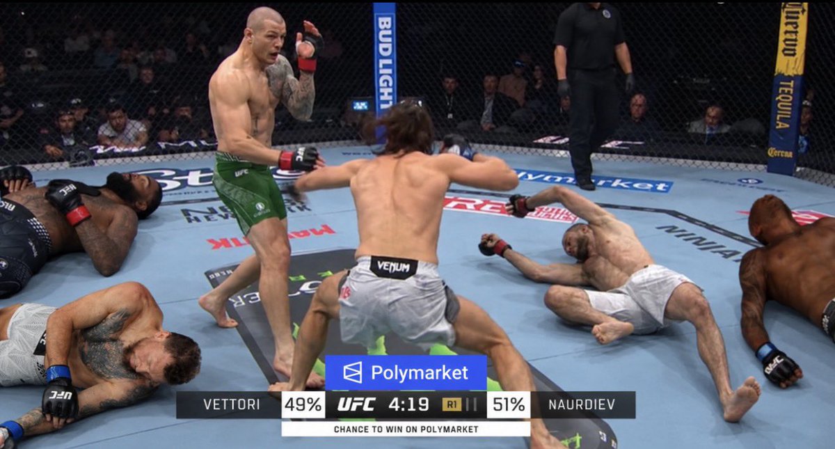 stipemyosick's tweet photo. They forgot to remove them from the octagon 😭💀 #UFC332 https://t.co/Sp8YFNKPtE