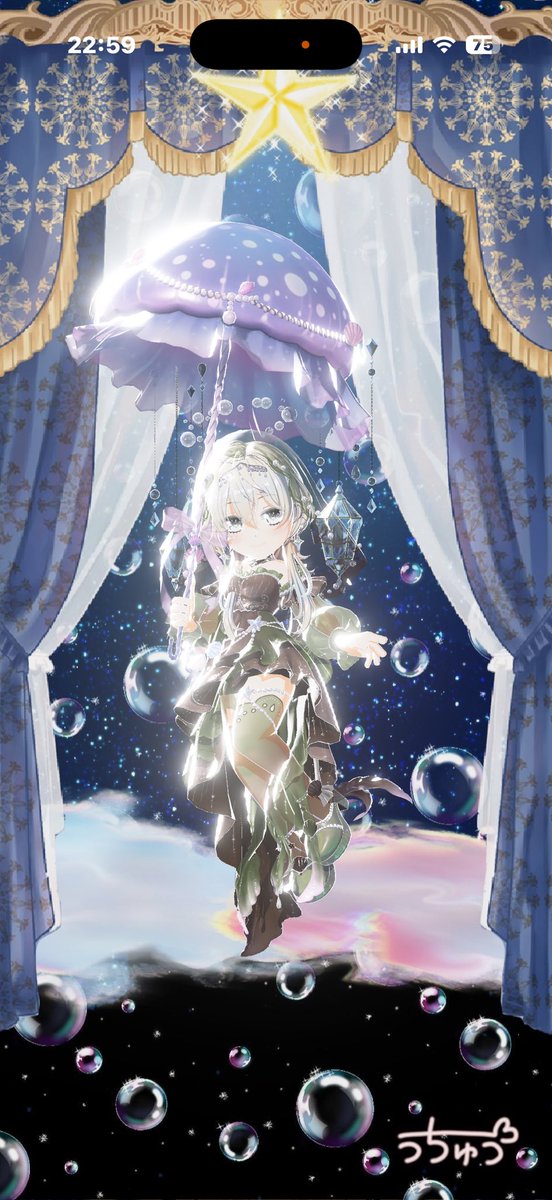 pitomama's tweet photo. やす君が引いてくれたガチャでクラゲの衣装出てやっと着れました🤭🤭
やす君✨ガチャ沢山引いてくれてありがとう☺️ https://t.co/YyqrLJhv5Q