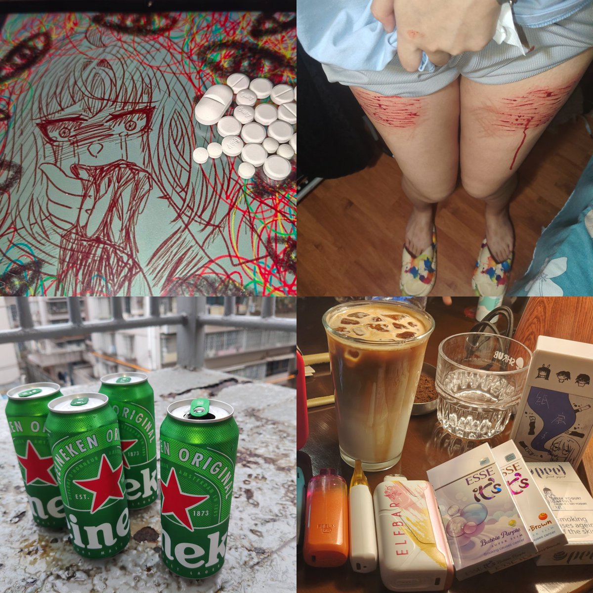 HosinoKaede0717's tweet photo. 【Estrella置頂9.0】 
這裡是Estrella/Start/星星 可以按你想的隨便稱呼~ 無性別/ENFP-t/19+/双相/cptsd 我是一個很缺錢的小女孩，我想繼續学习，开药和活下去，我真的很需要錢 🚪55/77/111（只支持讚賞碼和口令紅包） 詳細業務請過門後再咨詢 我的推文可能會包含： 個人作品/特效化妝/od/抽煙喝酒等等 https://t.co/CQ8ZrBEY5G
