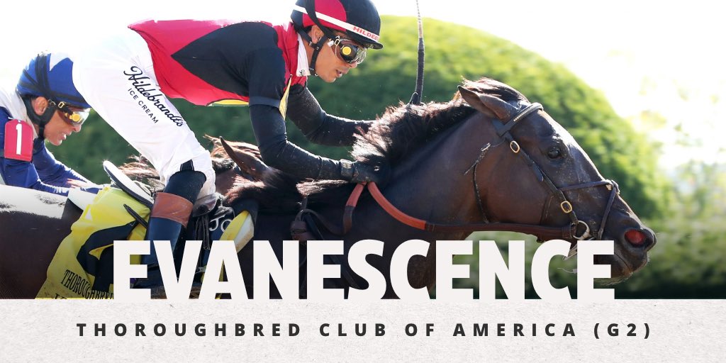 keenelandsales's tweet photo. #KeeSept grad EVANESCENCE gets the victory in the Thoroughbred Club of America (G2)! 

C: @FourStarSales 
Bu/O: Green Lantern Stables
Br: Stud TNT
T: @kenneallyracing 
J: @jose93_ortiz https://t.co/fTXDWiV0RV