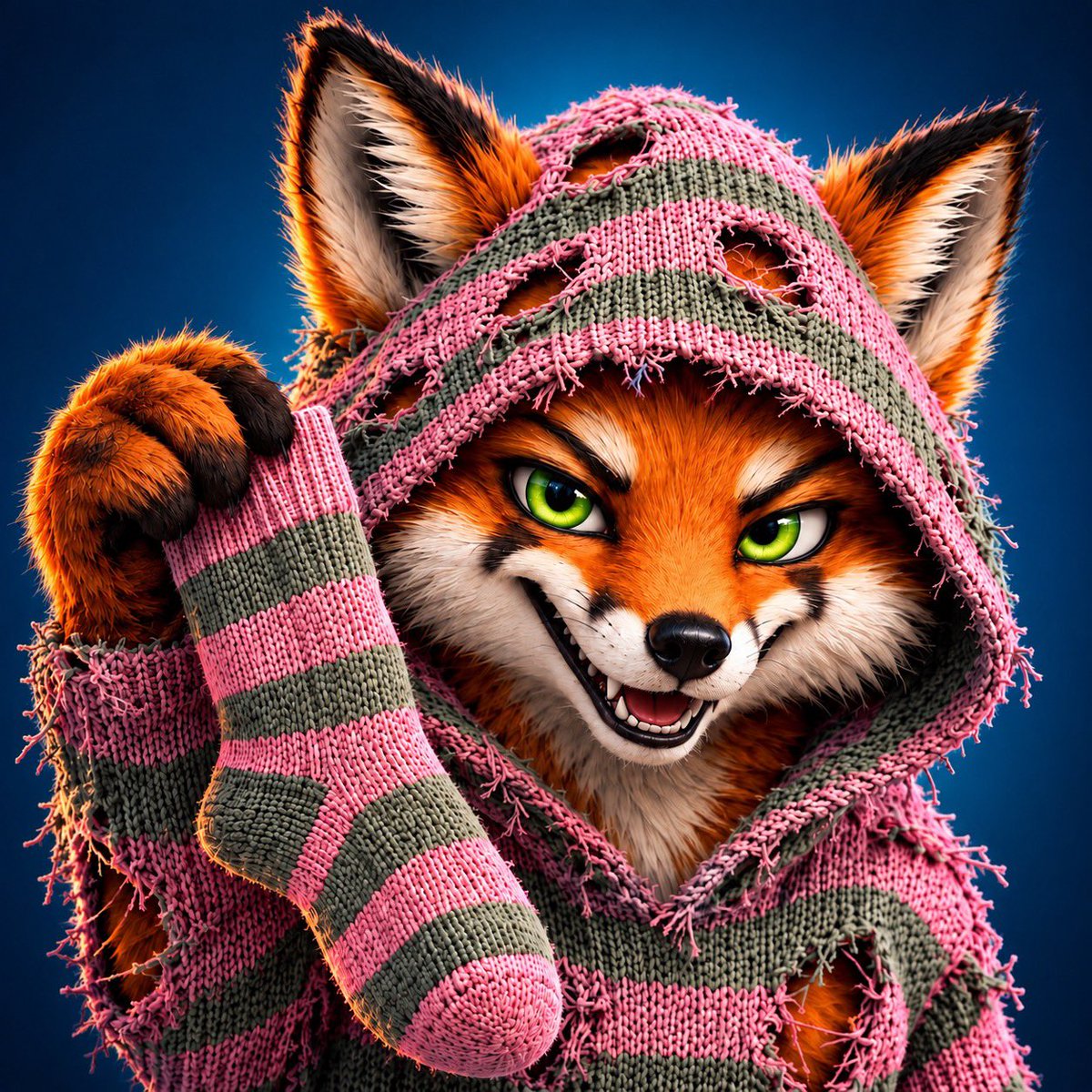 sockfoxsol's tweet photo. Still hiding? Good. Orphans taste better when they think no one is looking. One more sock. One more stitch. The sweater grows. 🦊🧦#solana #SolanaGems #pumpfun https://t.co/YsnmbySpqG