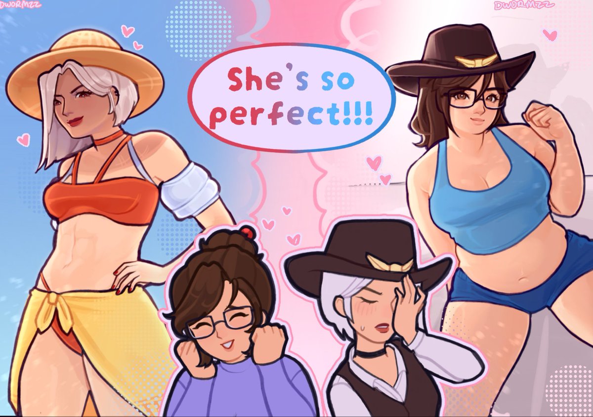Bubblesssszzs's tweet photo. #Dynameite fantasies ❤️🩵 #overwatch https://t.co/NU5ZjtKbtU