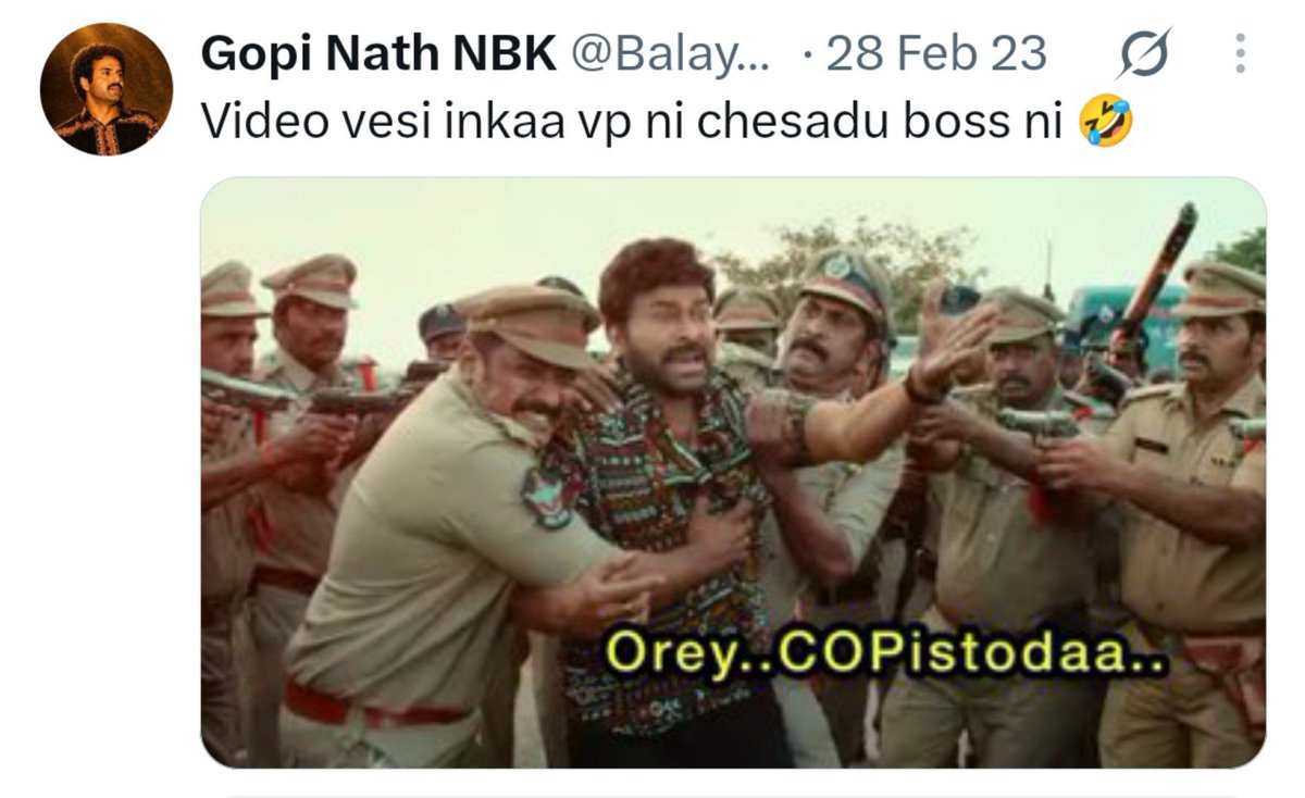 Rolexbabuog's tweet photo. @Balayya_Garu @KChiruTweets Rey @MokshNandamuri nee Ayya Fan
Vededho neethulu chepthunnadu vedu asalu morphs ey veyanattu Mental Lanja koduku https://t.co/kVPB5fWBoR
