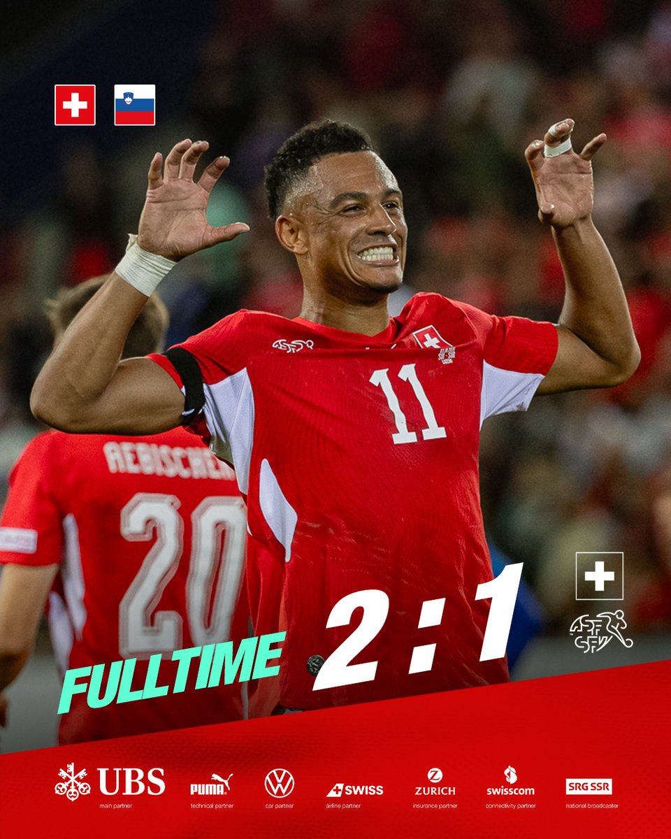 nati_sfv_asf's tweet photo. Wir gewinnen auch gegen den dritten Gruppengegner
Nous gagnons aussi face au troisième adversaire du groupe
Vinciamo anche contro il terzo avversario del gruppo

⚽️ Eigentor / Autobut / Autogol
⚽️ Dan Ndoye https://t.co/MigsXstj8v