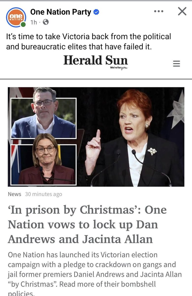 Dazzaat's tweet photo. "The New Way Of Doing Government " 
If Hanson’s One Nation Wins . https://t.co/Ojv1Ve0QxK