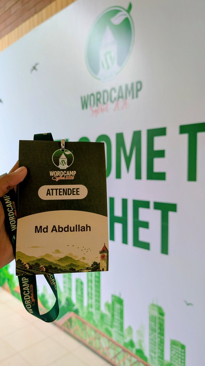 MD_Abdullah360's tweet photo. A great day to learn, connect, and meet amazing people at WordCamp Sylhet 2026. 💚

#WordCampSylhet #WordCampSylhet2026 #WordPress #SUST #TechCommunity https://t.co/1kQqnZdeht