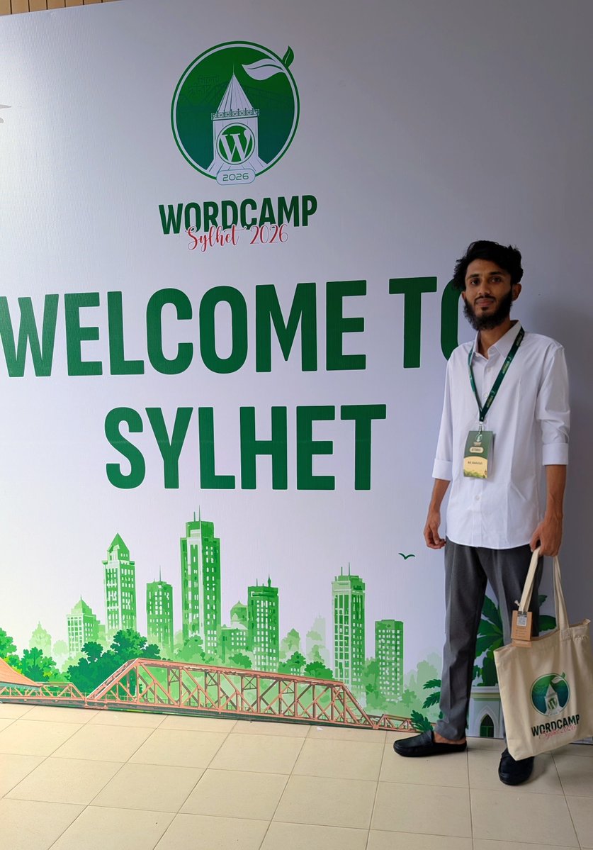 MD_Abdullah360's tweet photo. A great day to learn, connect, and meet amazing people at WordCamp Sylhet 2026. 💚

#WordCampSylhet #WordCampSylhet2026 #WordPress #SUST #TechCommunity https://t.co/1kQqnZdeht