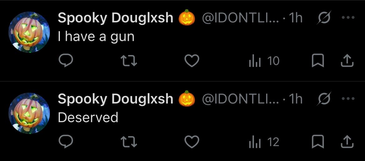 persephynite's tweet photo. hey everyone just a quick PSA bc my oomf @Douglxshh is currently being stalked and harassed by an impersonator. i repeat, this is NOT doug and i urge you all to report this account https://t.co/R2sj3J03vZ