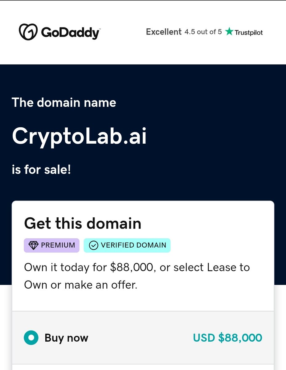 hello23rd's tweet photo. π I own https://t.co/FsfqSEzzmN
If you were selling this domain, what price would you ask? π
Looking for honest opinions from domain investors.
Whatβs the wholesale value vs. end-user price?
#Crypto #AI #Domains #crypro #Blockchain #DomainInvesting #CryptoDomains #DotSi https://t.co/VVO0Tt7IvK