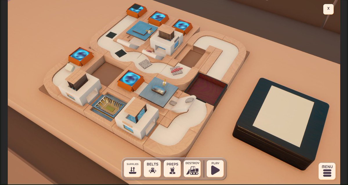 DreamOutpost's tweet photo. Making Temaki and Inari at Mini Sushi Factory! #screenshotSaturday #automationGames #FoodieLife  #indiegame #cozygames  #cookinggames #sushi https://t.co/Ab8xkAHvfT