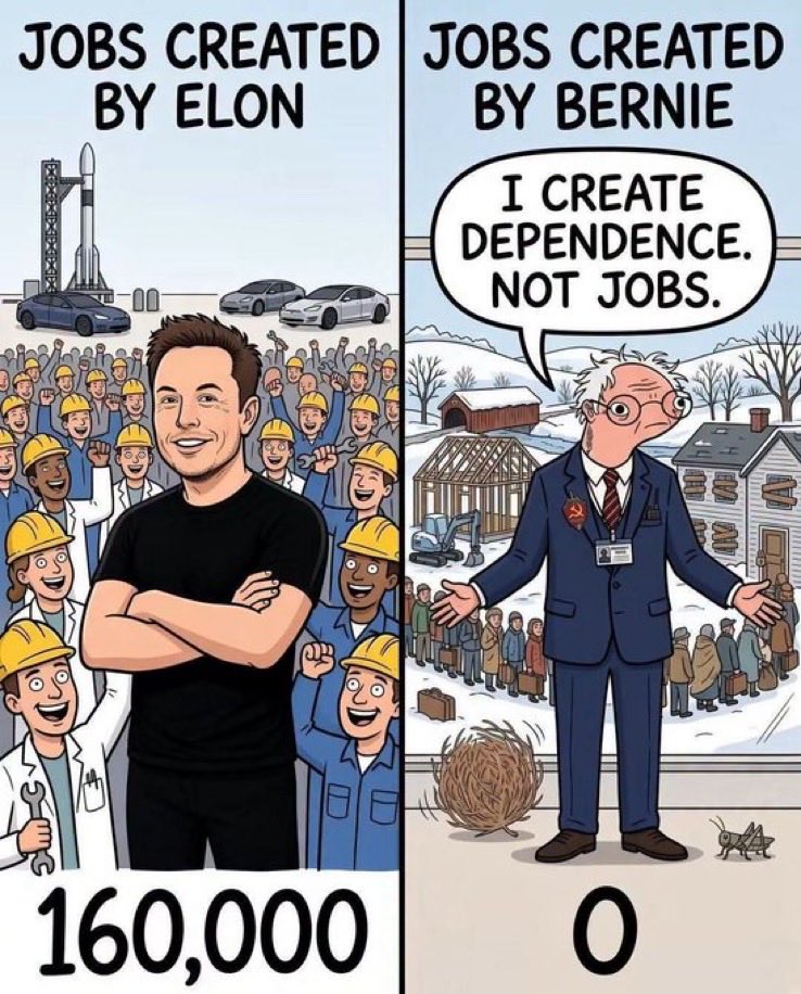 puregsd's tweet photo. @SenSanders and you’re an idiot. 

NEVER trust Bernie with anything of value.

Bernie create(d)s NOTHING https://t.co/4skEjeM1zw