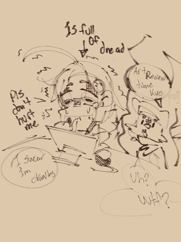 kyoppoi's tweet photo. surprise doodle by 🎨 @kasgami 

o-of course i'm remember all the art basics you've taught me 🫣

#kyoppoiArt https://t.co/T3LqmoMMgG