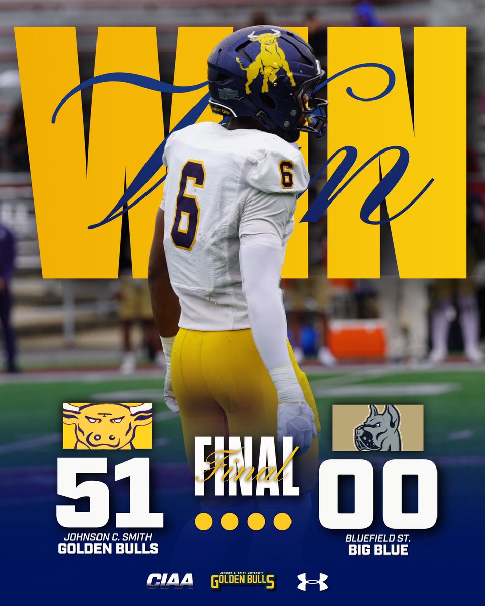 JCSUniversity's tweet photo. Bluefield State faced the Golden Bulls for their Homecoming today.  Thoughts and prayers 💛💙 https://t.co/ewmeOIgRxt