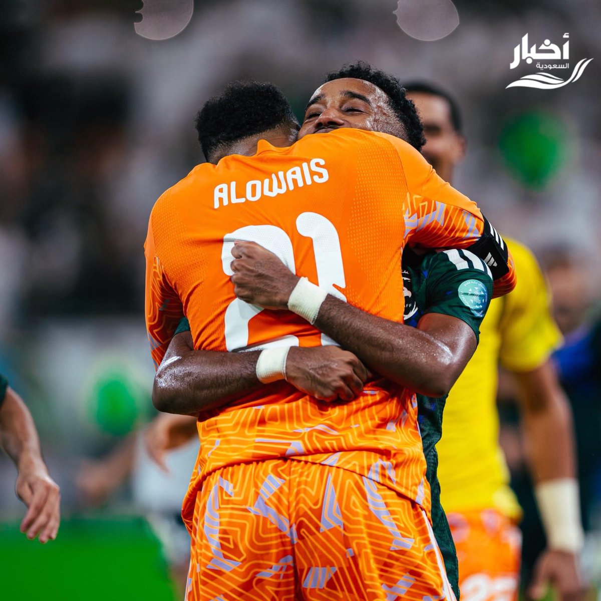 SaudiNews50's tweet photo. لقطات من فرحة الأخضر بعد التأهل لنهائي كأس الخليج 🇸🇦

- https://t.co/g6s10weTbz