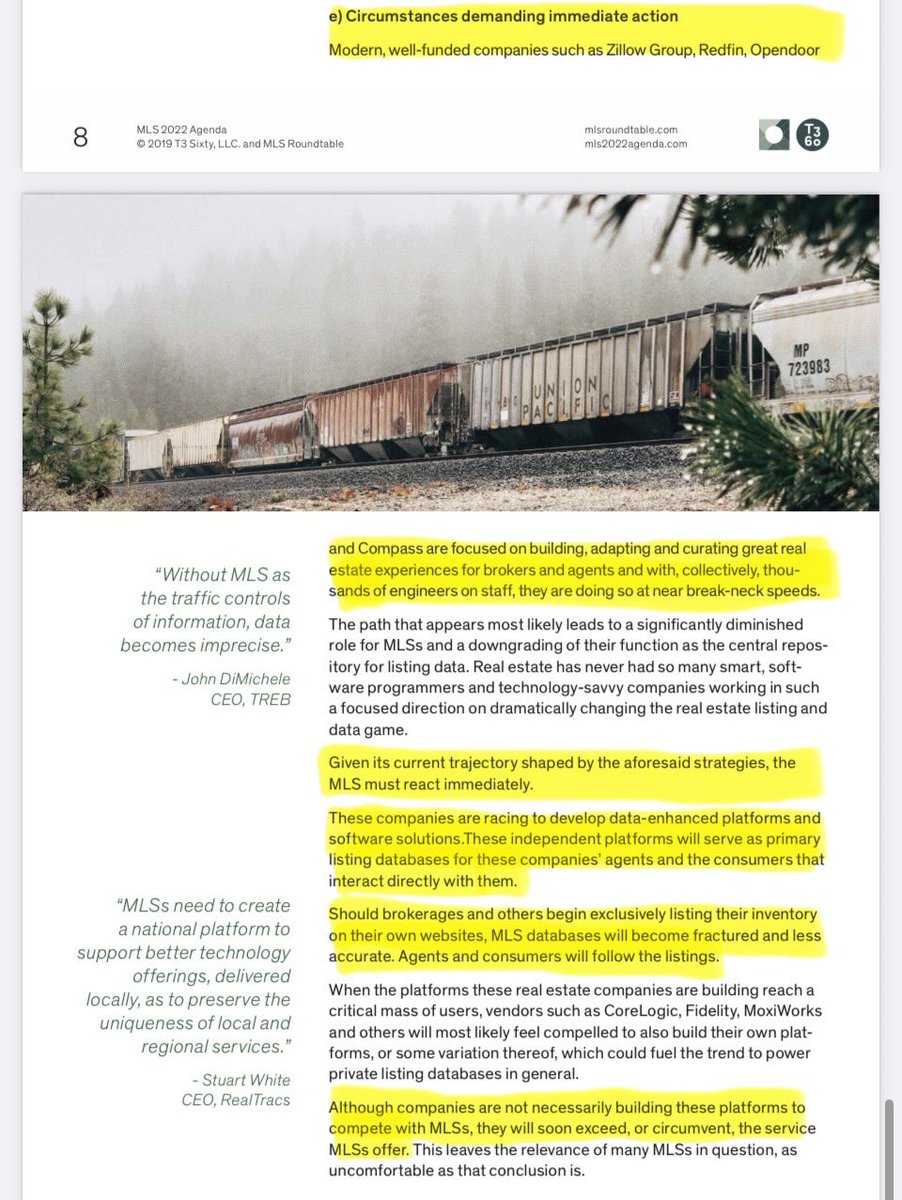 RobReffkin's tweet photo. The proof that its a reasonable request for CRMLS to stop fining agents for public marketing outside of CRMLS, is that CRMLS explicitly allowed it 📄

See the “CRMLS SELLER’S INSTRUCTION TO EXCLUDE LISTING FROM THE MLS” 2018 form before CRMLS changed the rules.  “Option A” clearly states: “Market the Property, but do not submit the Listing in to the MLS…”  

As public marketing channels outside the MLS improved for sellers (social media, brokerage websites…), CRMLS changed the rules simply to not have to compete with those public marketing options.

In 2019, when CRMLS was on the MLS Roundtable, they created the “MLS Agenda 2022” report which explicitly states “MLSs must react immediately” to stop competition from competing public marketing channels. Immediately following this report, MLSs across the country started blocking public marketing for the first time.

Compass is preparing an antitrust lawsuit against CRMLS to stop them from fining agents for public marketing (~30% of MLS markets across 12 states don’t fine agents for public marketing). Expect the lawsuit to hit in the next few weeks. In this lawsuit, CRMLS won’t be able to claim they are protecting fair housing or transparency because the lawsuit is solely asking CRMLS to stop fining agents for public marketing. It will be clear CRMLS is only protecting CRMLS.