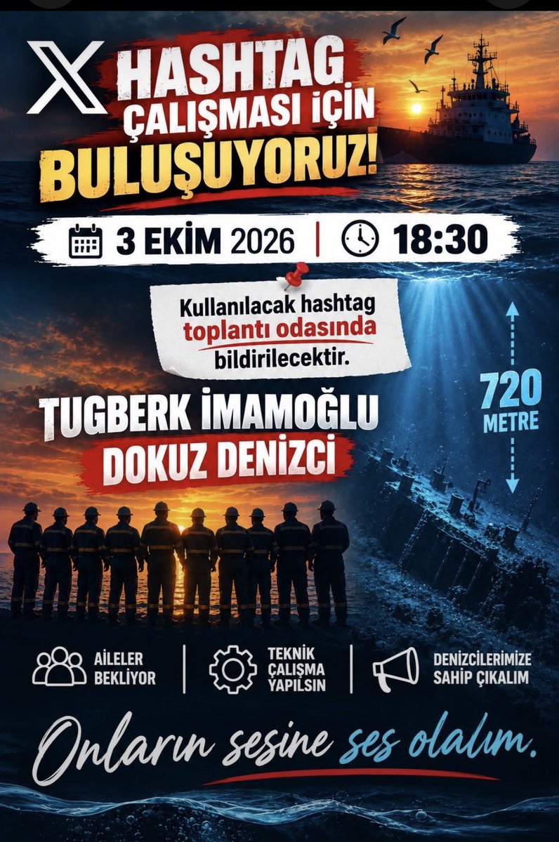 nevzatyuksel2's tweet photo. #DokuzDenizciyeSesOl  

Bugün bizim sesimize ses olmanız bizim için çok değerli. 🙏
Desteğiniz, paylaşımınız ve yanımızda olmanız bize güç veriyor.
Lütfen sesimizi birlikte daha fazla kişiye ulaştıralım. 🤍

@abakingurlek @UABsosyal https://t.co/M7v7wdYTzZ