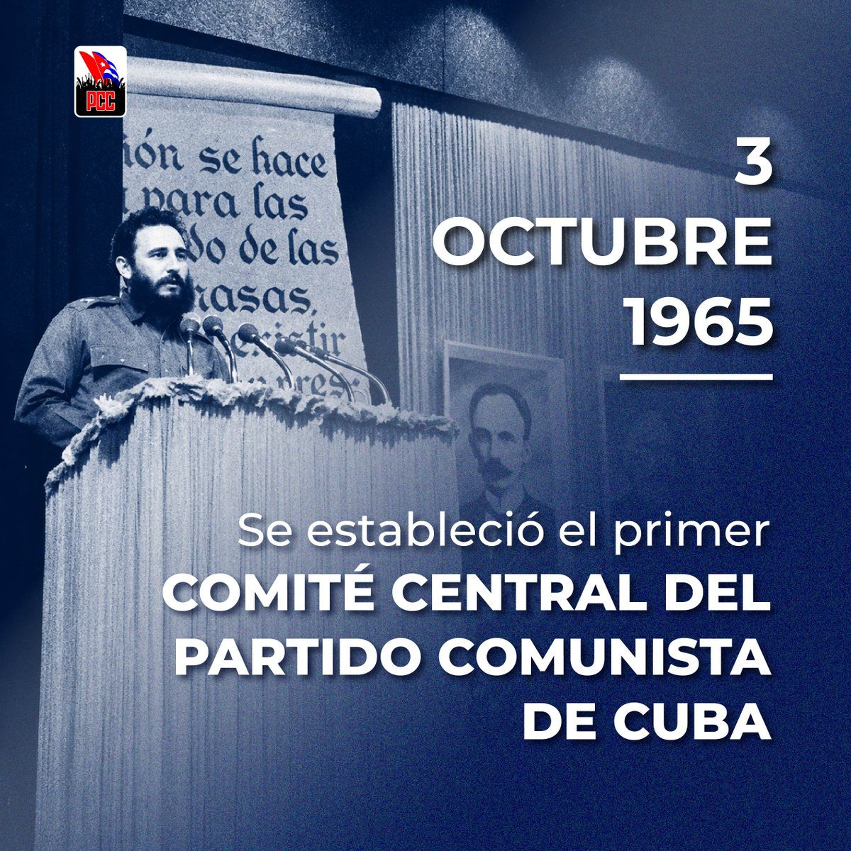 BYuniaky's tweet photo. La constitución del primer Comité Central del Partido Comunista de #Cuba fue una victoria de la unidad, de la Patria.

#CubaEstáFirme https://t.co/Qn4WhjGndJ