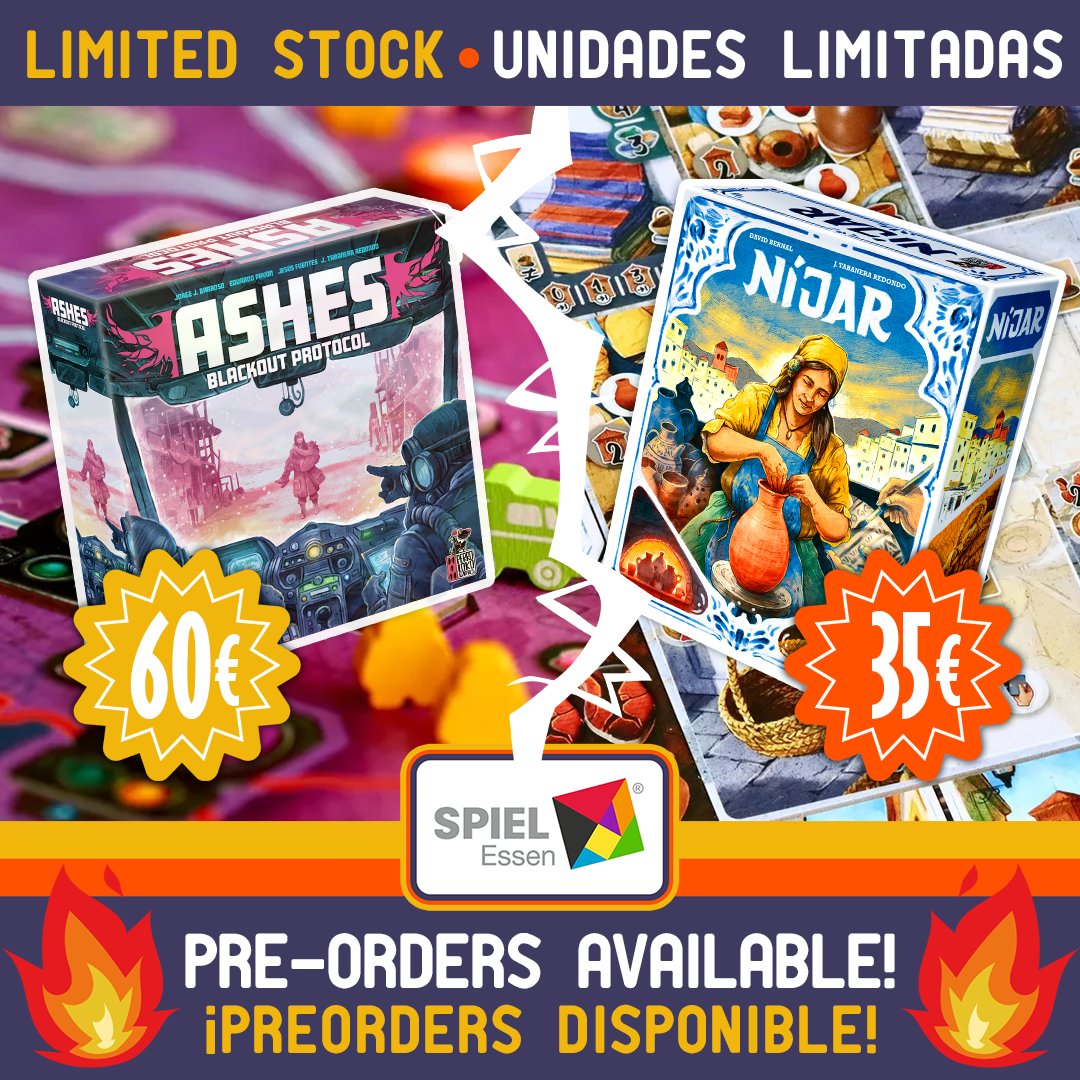 PerrolokoGames's tweet photo. El próximo Domingo cerramos el preorder!!
🔥🔥 Últimas reservas para @SPIEL_Messe 🔥🔥

Pre-orders close next Sunday!!
🔥🔥 Last chance to reserve your copies for @SPIEL_Messe 🔥🔥
 
👇👇
https://t.co/gKdGYl0NuS https://t.co/Tr6E17745N