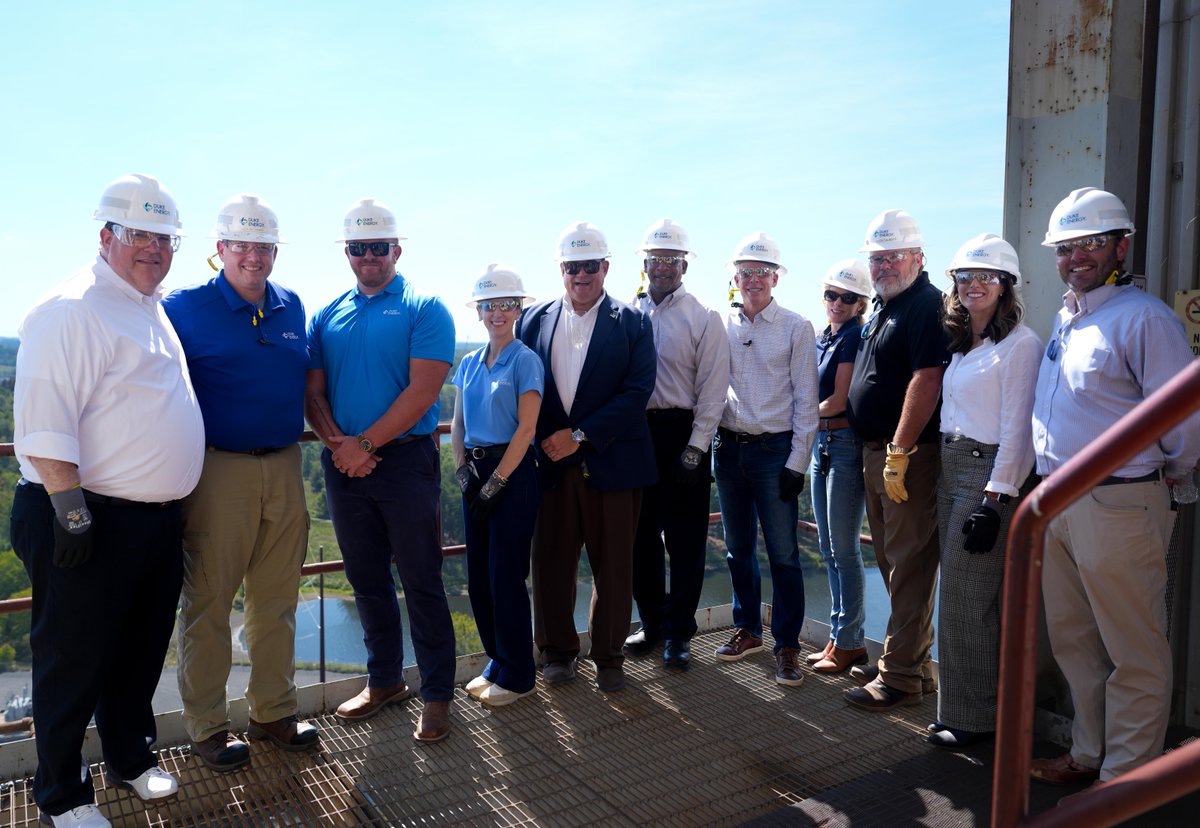 DukeEnergy's tweet photo. Honored to welcome @ENERGY's @SecretaryWright to Duke Energy's Roxboro Plant yesterday. The DOE selected Roxboro for a $28.4M investment in reliability projects that will strengthen critical infrastructure, support reliable service and help reduce project costs for customers. https://t.co/rqpSixiUHC